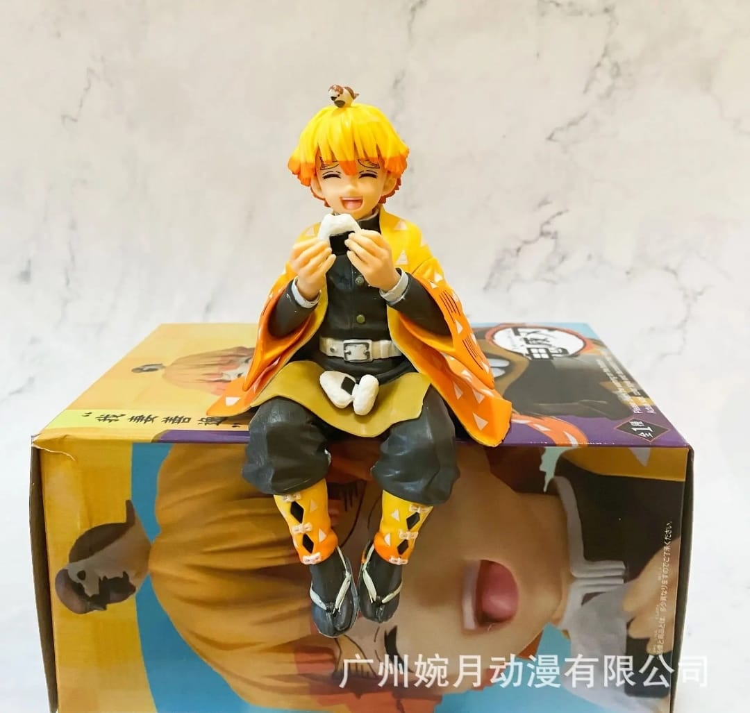 Zenitsu pvc high quality action figure sitting 12 cm